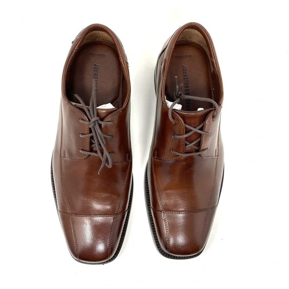 Johnston & Murphy Men's Dobson Oxford Capps Mahogany